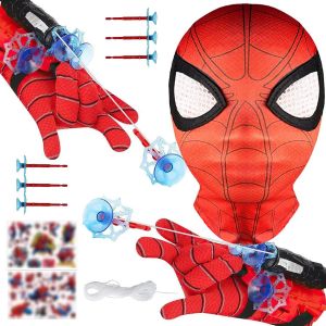 ERYI-Lot De 2 Gant De Lanceur Spiderm Gant De Lanceur Spiderm Gants Spiderm Lance Toile Lance Toile Spiderm Jouets De Poignet Lanceur De Héros Spiderm Launcher Gant De Cosplay - Neuf