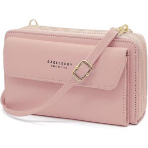 RFCBC-Sac Téléphone Portable Femme Portefeuille en PU Cuir Sacs Bandoulière Femme Pochette Téléphone Portable Petit Sac à Bandoulière pour Téléphone avec Porte Carte, Bandoulière - Neuf