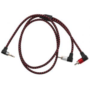 90 degrés 3,5 mm mâle à 2 RCA mâle Câble à angle droit stéréo AUX Y Splitter Cord Microphone Jack Plug - Neuf