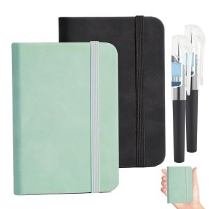 Yijiuba Lot De Carnets A7 Avec 2 Stylos, 2 S Notebook A7 Vierges, 200 Pages Blanches, Carnet De Notes De Poche, Carnet De Voyage, Id&eacute;al Pour Prendre Des Notes, Des Listes De Choses &Agrave; Faire Ou - Neuf