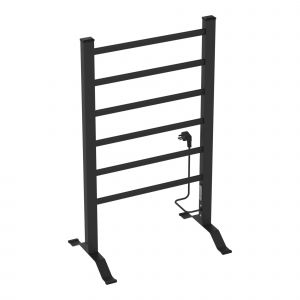 S&egrave;che-serviettes &eacute;lectrique avec radiateur 85 x 55 cm 100 watts noir Helloshop26 03_0010757 - Neuf