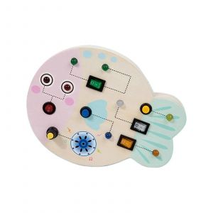 Tableau D'activités, Jouet, Puzzle, Dessin Animé, Apprentissage Précoce, Tableau De Commutation, Jouet, Cadeau Pour Bébé, Compétence Pratique-Petits Poissons - Neuf