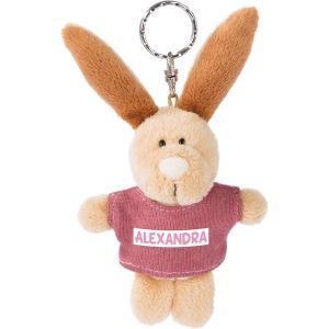 KAL-Alexandra 44602 Porte-Clés Lapin Avec T-Shirt Beige 10 Cm - Neuf