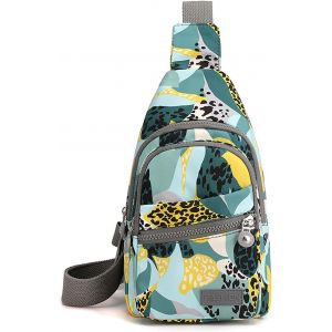 TIANYI-Sac Bandoulière Homme Femme - Sac à Poitrine Imperméable Antivol Sling Bag Sacs à Bandoulière pour Voyage Sport Randonnée - Neuf