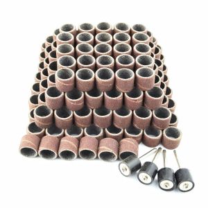 Tambour De Ponçage Pour Dremel 184pcs,Bande De Ponçage 120# 13mm 180pcs Avec Tambour Mandrin 4pcs,Manchon De Ponçage Outils Rotatifs Électriques Diy,Rmta184c3 - Neuf