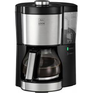 CHECARZHN--NO1-Cafetière Filtre Look V Perfection 1,25L Noir, Cafetière Programmable, Fonction Aromaselector, Fonction Maintien Au Chaud, Porte-Filtres 1X4, 10 Tasses,1025-06,1080W - Neuf