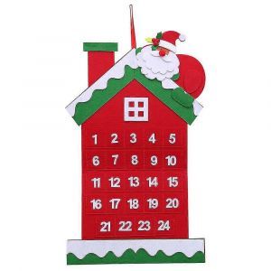 Décoration de Noël Pendentif Compte à rebours Calendrier Arbre de Noël Père Noël Calendrier Pendentif - Neuf