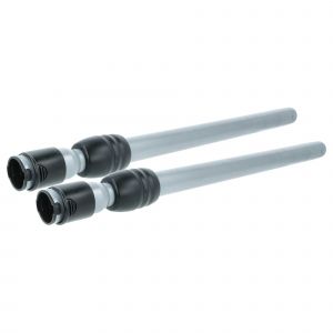 vhbw 2x Tube compatible avec Siemens Z 40 VSZ4GPX101, VSZ4GPXCH01, VSZ4GPXCH02 aspirateur - raccord 35 mm, 61 - 99cm, noir / argent&eacute; - Neuf