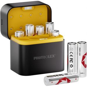 Rechargeable 1.5V AA Batterie au Lithium 3600mwh 1600 Cycles Longs 8 Piles au Lithium AA avec bo&icirc;tier de Stockage de Charge int&eacute;gr&eacute; pour Blink Camera VR Casque Xbox Contr&ocirc;leur - Neuf