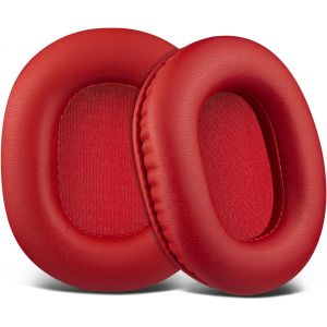 KAL-Mousse Coussin Coussinets Pour Audio Technica Ath M50X M50Xbt M50Rd M40X M30X M20X Msr7 Sx1 Monitor Casque Audio, En Cuir Protéiné Plus Doux, En Mousse À Mémoire De Forme Haute Densité - Neuf
