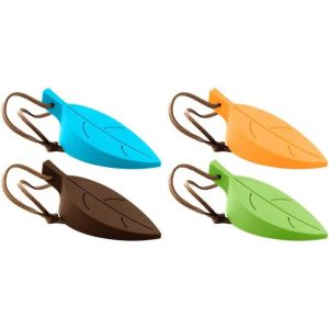 LETNERNY-4 Pcs Caoutchouc Silicone Bouchon De Porte Bouchon De Fenêtre Cale Feuille Bouchon De Porte En Silicone (Mélanger Colcor) - Neuf