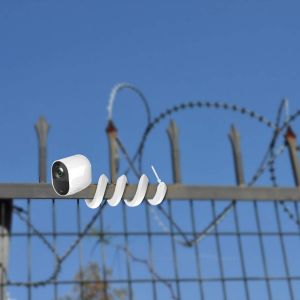 Support Flexible Universel Compatible Avec L'eufycam 1/2/2c/2c Pro/3/3c/E/S3 Pro, Arlo Pro 4/Pro 3/Pro 2/Ultra/Ultra 2/Essential 2(Xl), Reolink Argus 2, (Blanc, 1pcs) - Neuf