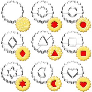 Tianyi-Linzer Emporte-Pi&egrave;ces-9 Piece-Patisserie D&eacute;coupeur De Biscuits Et De Pains Aux Fruits Pour Les Enfants Et Les Festivals-Biscuit Moule Patisserie Tartelette Confiture Petit Beurre - Neuf