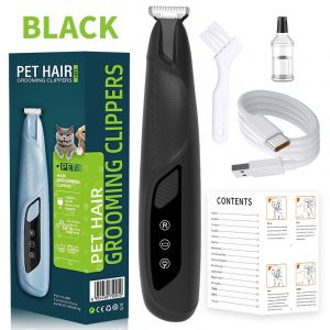 Tondeuse &Eacute;lectrique Pour Animaux - Coupe Pr&eacute;cise Des Poils Des Pattes, Oreilles Et Zones Sensibles Le Noir - Neuf
