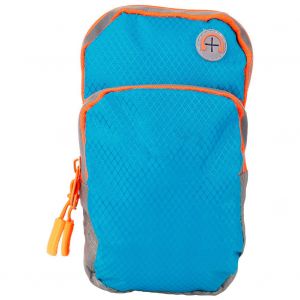 Hjlian Brassard De Course Antiderapant Multicouche Avec Fermeture Eclair, Sac De Rangement Pour Ceinture, Pochette Pour Sport, Salle De Sport (Bleu Ciel) - Neuf