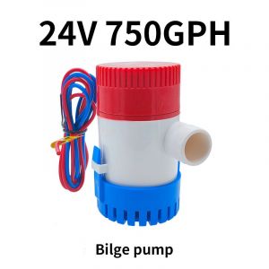 1 Pièces 1100gph 750gph Pompe De Cale Interrupteur À Flotteur Pompe À Eau Utilisée Dans Les Maisons À Moteur D'hydravion De Bateau Pompe De Cale De Bateau Domestique - Type 24v750gph - Neuf