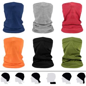 Slep-Multifonction Bandana, 6pcs Bandana Bandeau Multifonction Tour De Cou Cagoule Microfibre Chapeaux Tube Masque Visage Pour Yoga Course À Pied Randonnée Cyclisme - Neuf