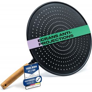 Anti eclaboussure cuisine en silicone-R&eacute;sistant &agrave; la chaleur,sans BPA,compatible alimentaire-Pour po&ecirc;les jusqu&iquest;&agrave; 30 cm-anti projection,d&eacute;bordement,protection,splash guard,grille - Neuf