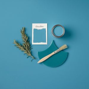 Peinture Bleue R&eacute;sistante &agrave; l'humidit&eacute; pour Meubles de Salle de Bains,Finition Satin&eacute;e-C&eacute;rul&eacute;en 750ml - Neuf