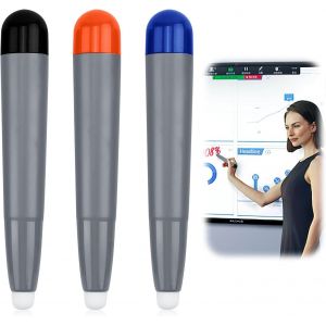 NAERYUTYI-Lot De 3 Stylos Interactifs Pour Tableau Blanc Tactile Pour Tableau Blanc Numérique,Stylo Pour Tablette Tactile,Compatible Avec Tableaux Blancs Électroniques Et Écrans Interactifs Présentat - Neuf