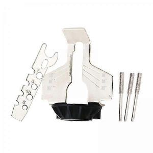 4X Affûtage de forets Pour Outil Rotatif Affûtage Régler le Guide de Forage Adaptateur de Tête de la Chaîne de Machine Kit - Neuf