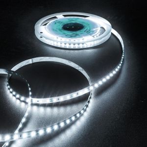 KALANKA-Ruban LED 10m,12V Bande LED Chambre Blanc Froid 6500K,120LEDs/m 8mm Flexible Lumiere Gaming,Autocollant Rubans &agrave; LED Lumineuse pour TV,Cuisine,Maison D&eacute;cor Int&eacute;rieure,DIY(Seule Bandeau) - Neuf