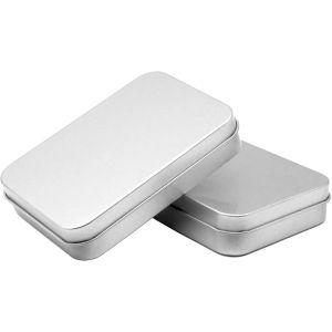 Kalanka-Bo&icirc;te &Agrave; Cartes &Agrave; Jouer Boite Rangement Carte Bo&icirc;te En M&eacute;tal,Bo&icirc;tes De Rangement En M&eacute;tal Avec Couvercle Pour Rangement Cartes De Visite,Perles,Cl&eacute;s,Bijoux,Petits Objets - 2 Pi&egrave;ces - Neuf