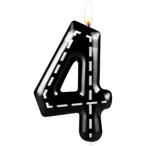 Eryi-Bougie D'anniversaire En Forme De Voiture De Course Métallique Pour Garçons Et Filles U2013 Décoration De Gâteau D'anniversaire Pour Garçons Et Filles U2013 Cadeau D'anniversaire Pour 4e Anniv - Neuf