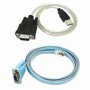 C&acirc;ble R&eacute;seau Rj45 C&acirc;ble S&eacute;rie Rj45 Vers Db9 Et Rs232 Vers USB (2 En 1) Adaptateur Ethernet Cat5 Lan Con-Yvan - Neuf
