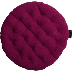 Pepper Elégante Galette De Chaise Rond Ø 37cm,100% Coton,Lavable En Machine,Aubergine - Neuf