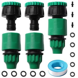 5 Pièces G1/2 G3/4 à 13/16 mm Adaptateur de Micro Irrigation, Micro Irrigation Raccord Rapide Convient, Raccords D'irrigation pour l'agriculture, avec Boucle Verrouillage, pour Pelouses - Neuf
