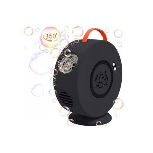 Machine &agrave; bulles &eacute;lectrique portable d'ext&eacute;rieur, jouet noir, batterie 500 ml, 3000 mAh, rotation &agrave; 360 degr&eacute;s - Neuf