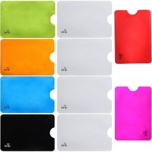 KALANKA-Lot de 10 - Housse de Protection RFID pour Cartes de crédit, Etui Carte Bancaire Anti Piratage, Bloqueur RFID et NFC, Mix - Neuf