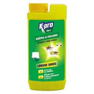 KALANKA-K.pro Vert - Attractif Piège à Guêpes - Longue Durée - N'attire pas les Abeilles - Efficace sur Frelons Asiatiques et Mouches - Techniques Professionnelles - 375 g - Neuf