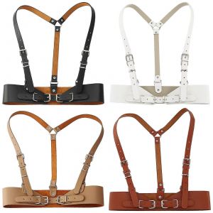 Femmes Ceinture Sous-Buste Corset Ceinture Pour Robe Réglable Serre-Femmes Steampunk Bande Accessoires De Mariage - Neuf