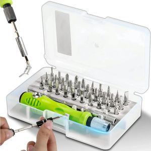 Eryi-Lot De 32 Mini Tournevis De Précision - Embouts Magnétiques Multifonctions - Kit D'outils De Réparation Manuel Pour Interrupteur, Téléphone, Montre, Verres, Pc, Mécaniciens De Précision, Têtes D - Neuf
