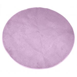 Tapis De Jeu Pour Enfants De 140 Cm, Tapis En Peluche Doux Et Confortable Pour Bebe (Violet) - Neuf