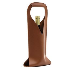 Sac à vin en cuir PU Porte-bouteille de vin Champagne Sac à main Sac cadeau C - Neuf