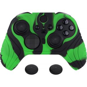 Pour Xbox Elite Series 2 Accessoires Coque Protection Pour Xbox Elite 2 Manette Housse Silicone Controller Cover Skin Avec Capuchon Joystick-Vert&noir,&Eacute;dition Samoura&iuml; - Neuf