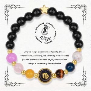 Zodiac Academy Bracelet &Agrave; Perles Pour Femmes Bracelet &Eacute;lastique[Bra9203316] - Neuf