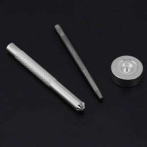 Perforatrice de 2,5 mm pour le travail du cuir et outils de reglage pour vetements en metal de 8 mm - Neuf