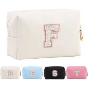 Kalanka-Trousse De Maquillage Personnalisée Avec Initiales Pour Femme, Trousse De Maquillage De Voyage, Trousse De Toilette, Cadeau D'anniversaire De Noël Pour Femmes Et Filles - Neuf