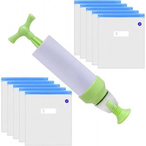 SJZG-Lot De 10 Sacs De Rangement R&eacute;utilisables Avec Pompe &Agrave; Air Manuelle Pour Le Stockage Des Filaments 30 X 34 Cm - Neuf