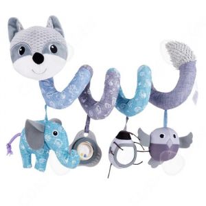 C Jouet Poussette Bebe 44cm Jouet Suspendu Jouet Suspendu En Peluche Pour Voiture Lit Autour D'un Landau Avec Hochet Et Pendentif - Neuf