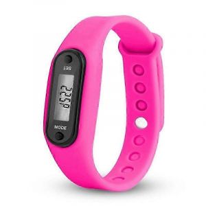Podom&egrave;tre De Fitness Bracelets En Gel De Silice Courir Pas Montre Bracelets Compteur Num&eacute;rique Lcd Distance De Marche Wrap Manchette Montre Intelligente - Neuf
