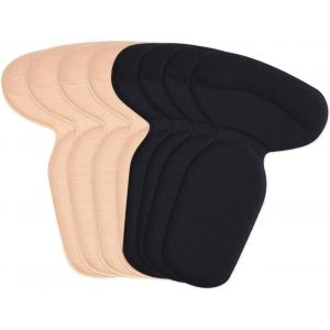 Talon Coussins, Doux Et Très Adhésif Coussinets De L'éponge Pour Les Soins Des Pieds, Invisible Pour Les Talons, Le Noir Et Le Beige Couleur - Neuf