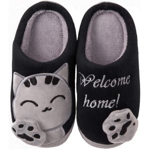 Bnhgc-Mignon Dessin Animé Chaussons Maison Mixte Enfant Hommes Femmes Hiver Peluche Douce Pantoufle D'intérieur Confort Chaud Coton Chaussures Pour La Maison - Neuf
