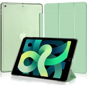 Coque Pour Ipad 10,2 Pouces 9ème/8ème/7ème Génération 2021/2020/2019, Housse Étui De Protection Léger Coque Arrière En Pc Rigide Translucide Givré Pour Ipad 9/8/7, Vert Menthe - Neuf