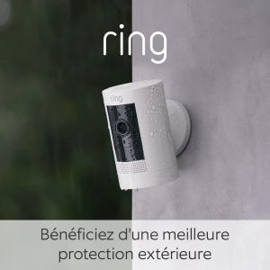 Caméra extérieure sans fil (Stick Up Cam)| Caméra de surveillance wifi HD sur batterie, audio bidirectionnel, détection de mouvements, fonctionne avec Alexa | Essai Home gratuit 30 j. - Neuf