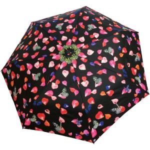 Parapluie Femme - P&eacute;tales De Fleurs/Papillons Et Coccinelles - Design Fran&ccedil;ais - Ouverture Et Fermeture Automatique - Baleines En Fibre De Carbone - R&eacute;sistant Au Vent (Pliant) - Neuf